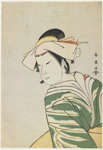 Nakamura Noshio II come Tonase, 1795 (stampa a blocchi di legno a colori)